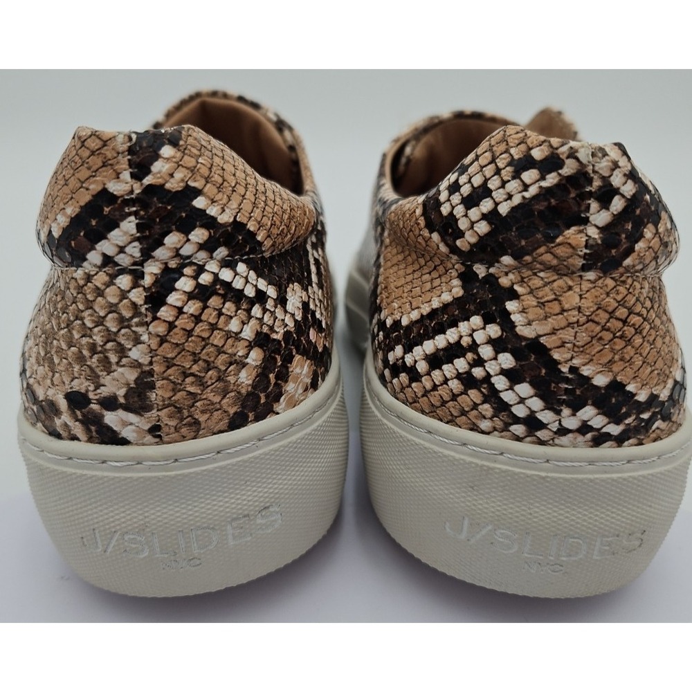 J/Slides Heidi NWOB Slip-On Round Toe Platform Sneaker Python Snake Print Sz W/9 - Picture 6 of 16